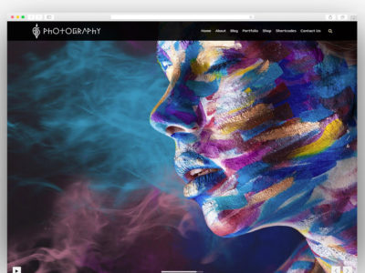 FullScreen Artist - Portfolio, Photography WordPress Theme