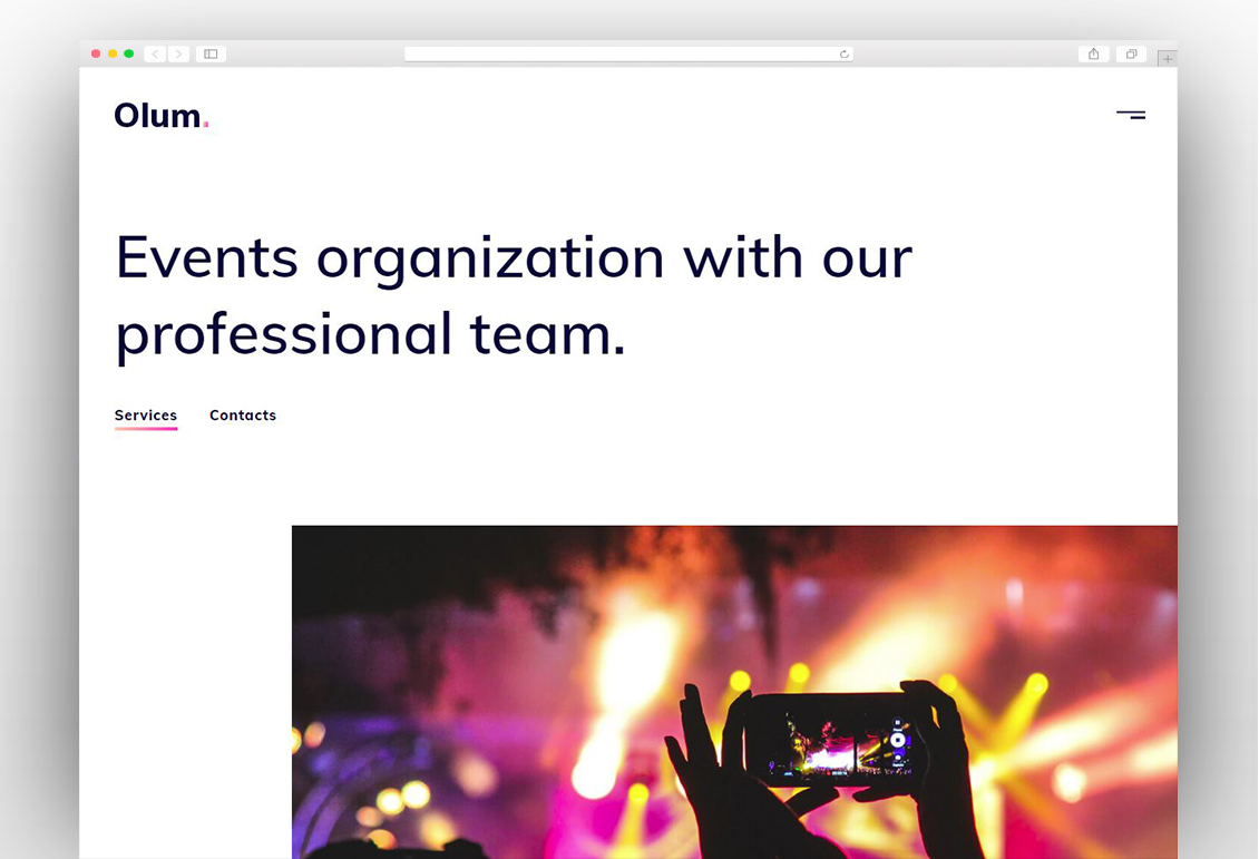 Olum - Business & Events Management Agency HTML Template