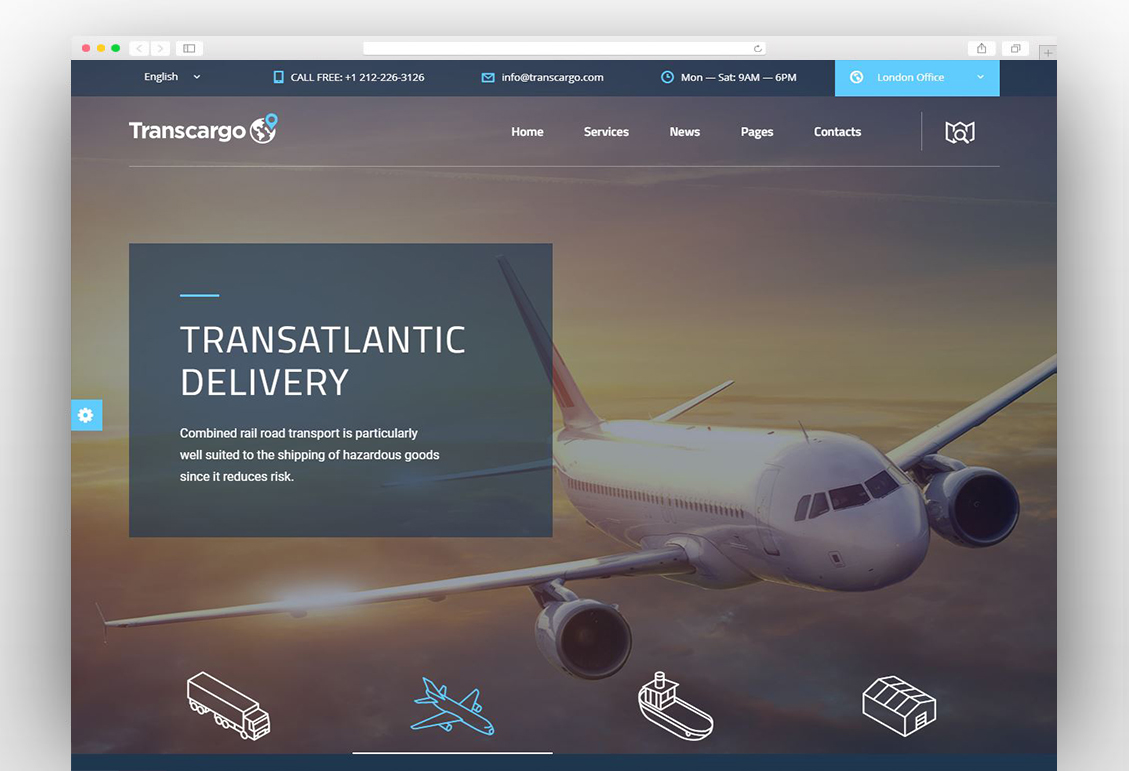 Transcargo Transportation - Tema WordPress