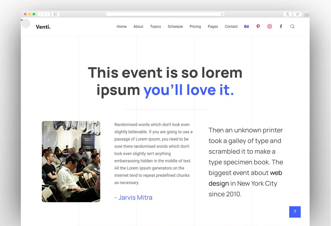 Venti — Event and Conference Template