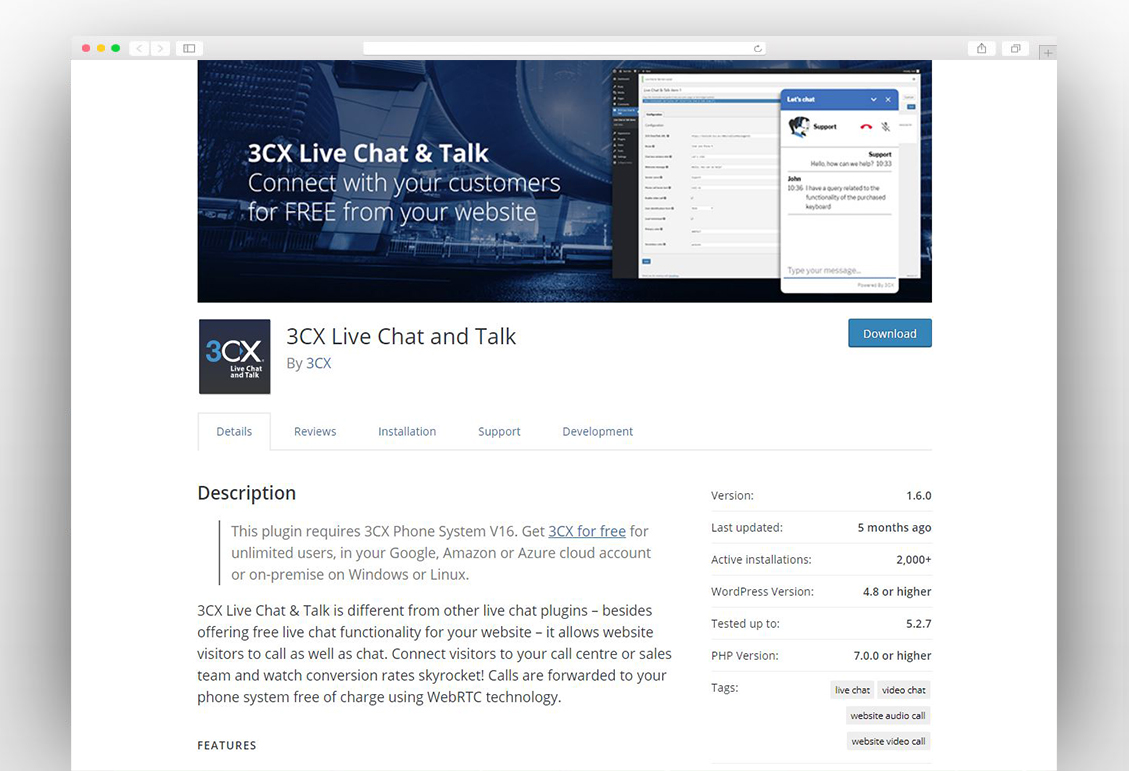 3CX Live Chat and Talk