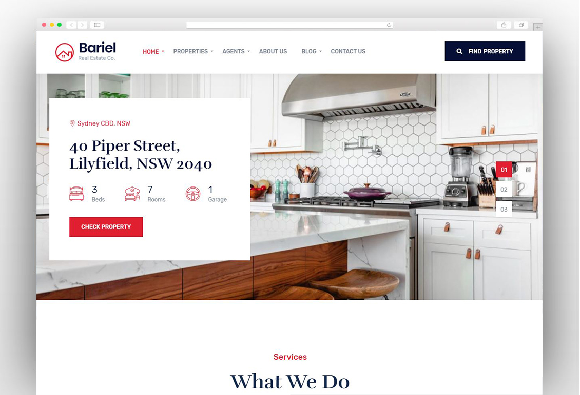 Bariel - Real Estate WordPress Theme