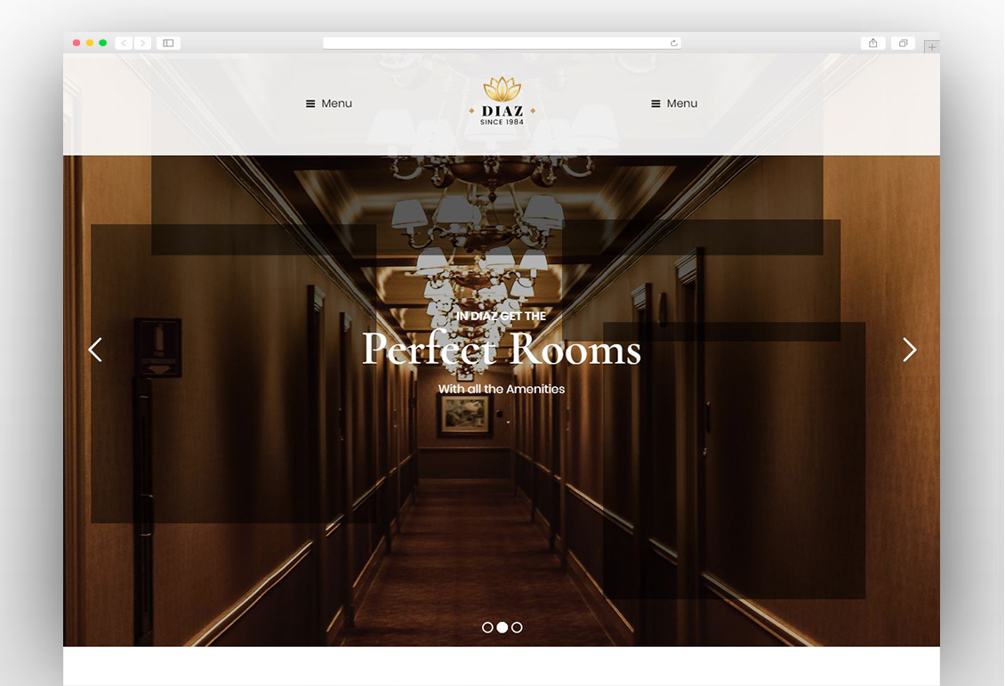 Diaz - Hotel Booking WordPress