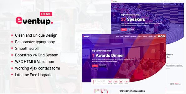 Eventup - Responsive Marketing Landing Pages