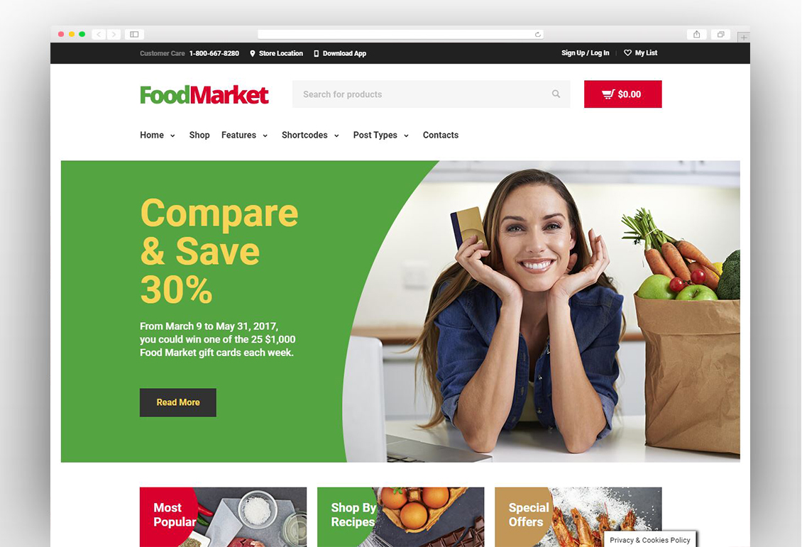 Food Market - Grocery Store and Shop WordPress Theme