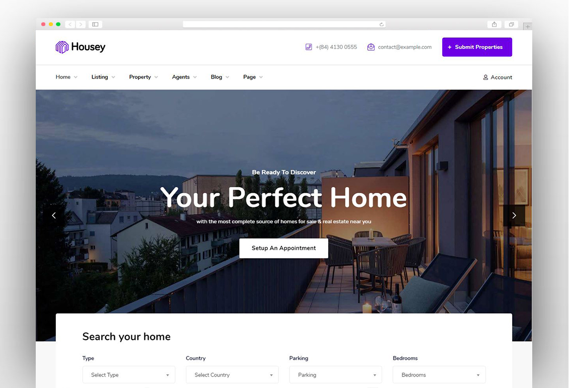 Housey - Real Estate WordPress Theme