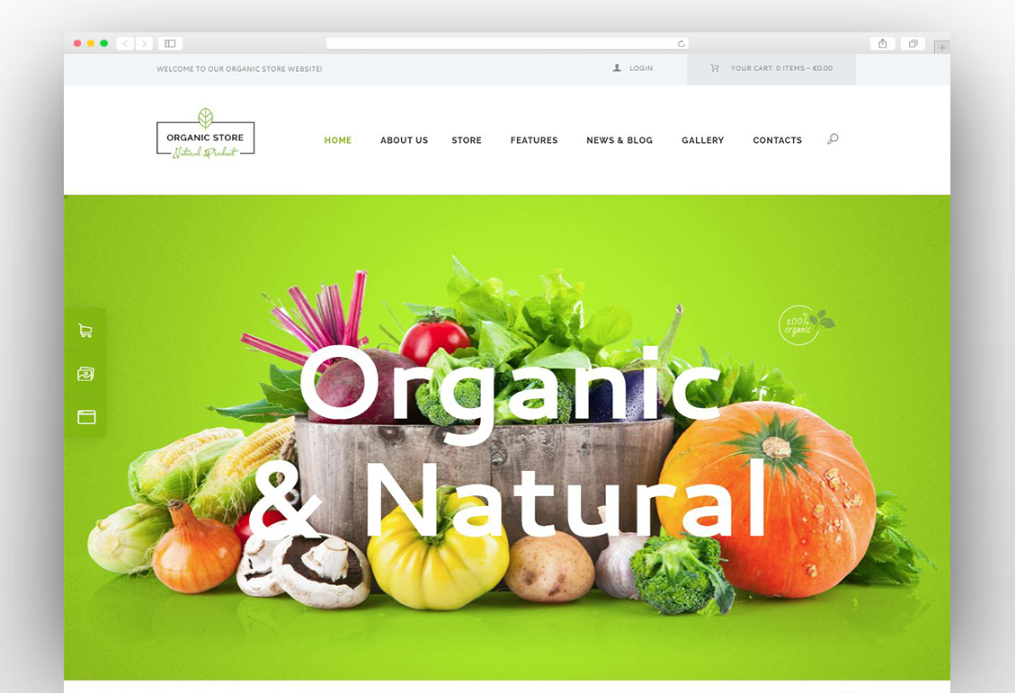 Organic Store | Eco Products Shop WordPress Theme + RTL