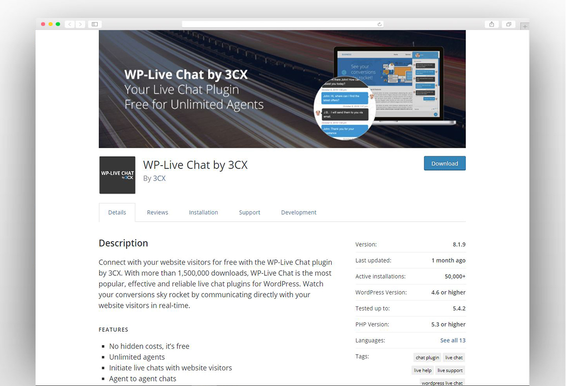 WP-Live Chat by 3CX