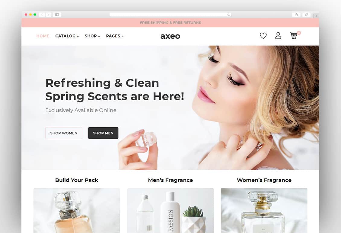 Axeo - Perfume, Cosmetics Store Shopify Theme