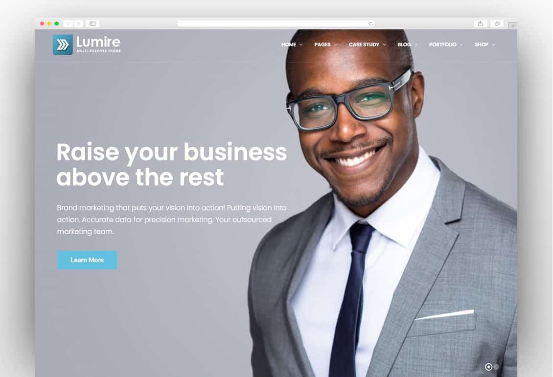 Corporate and Business WordPress Theme - Lumire