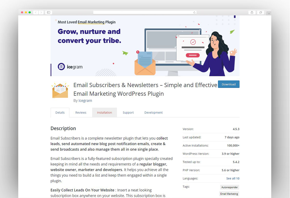 Email Subscribers & Newsletters – Simple and Effective Email Marketing WordPress Plugin