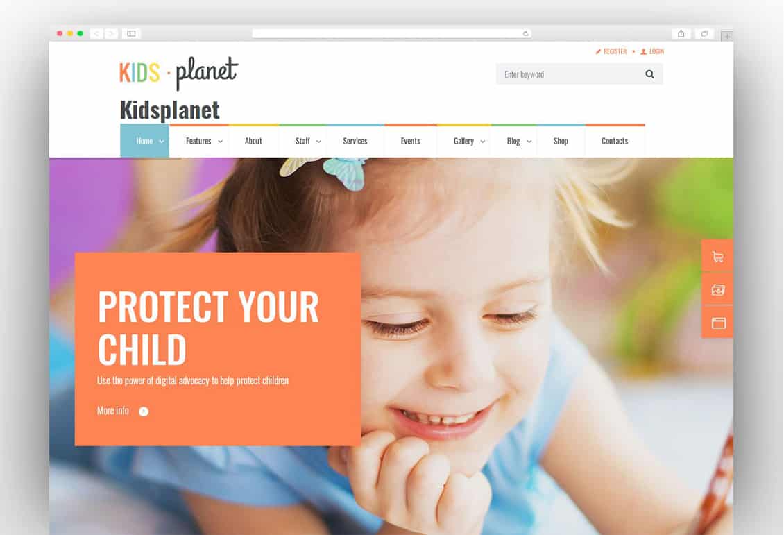 Kids Planet - A Multipurpose Children WordPress Theme for Kindergarten and Playgroup