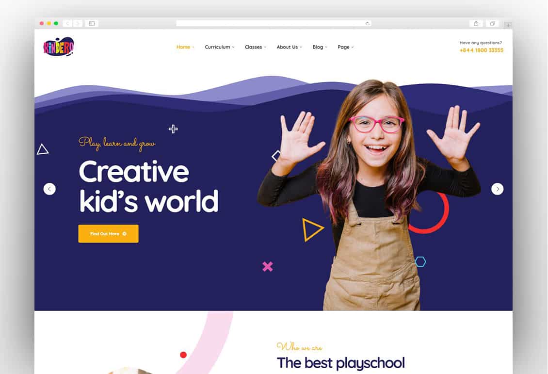 Kindero - Kindergarten School WordPress Theme