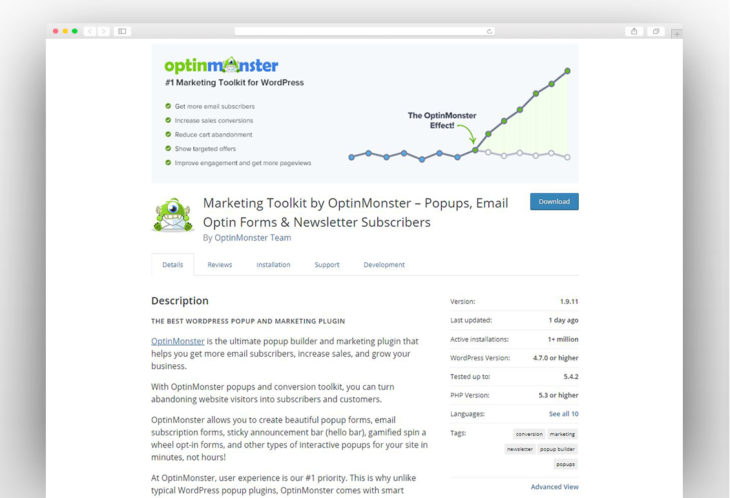 Marketing Toolkit by OptinMonster – Popups, Email Optin Forms & Newsletter Subscribers