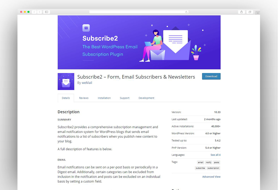 Subscribe2 – Form, Email Subscribers & NewslettersSubscribe2 – Form, Email Subscribers & Newsletters