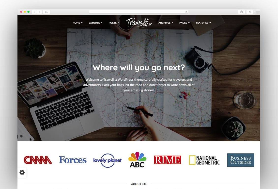 Trawell - Travel Blog WordPress Theme