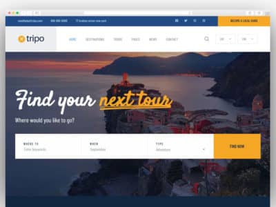 Tripo - Travel & Tourism Agencies WordPress Theme