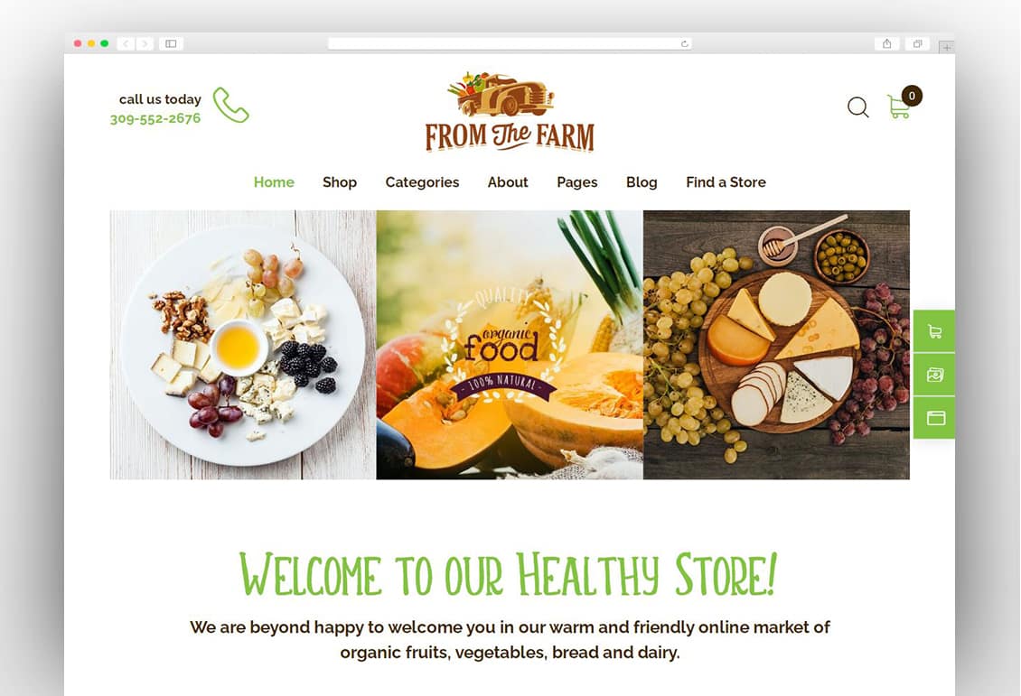 A-Mart - Organic Products Shop WordPress Theme