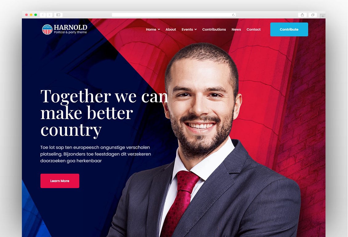 Harnold - Political Campaign WordPress Theme