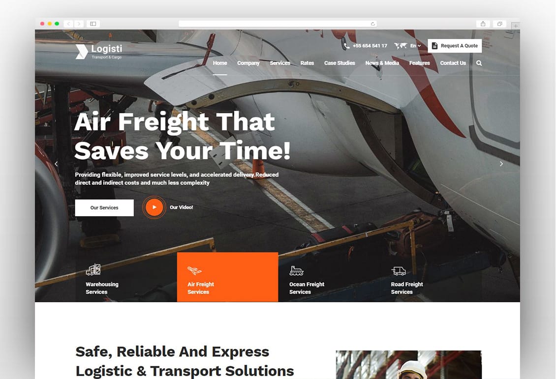 Logisti - Logistics & Transport WordPress Theme