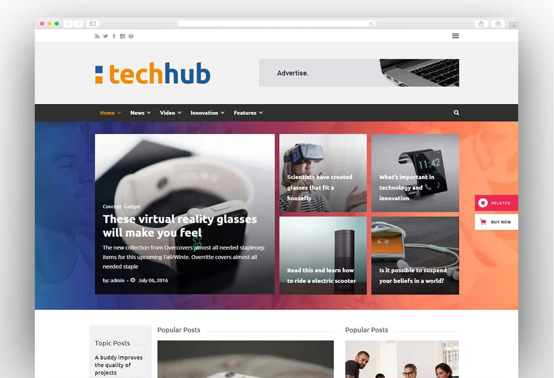 Newshub - Magazine & News Portal Theme