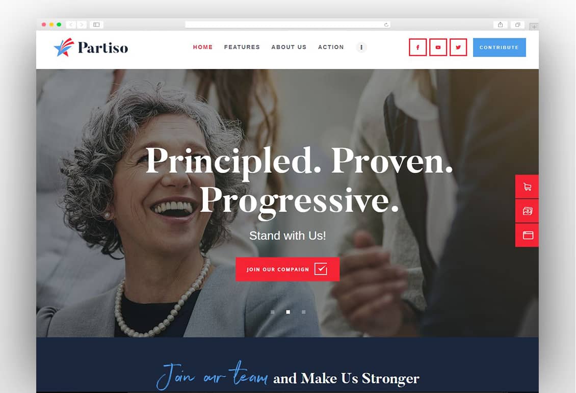 Partiso | Political WordPress Theme for Party & Candidate