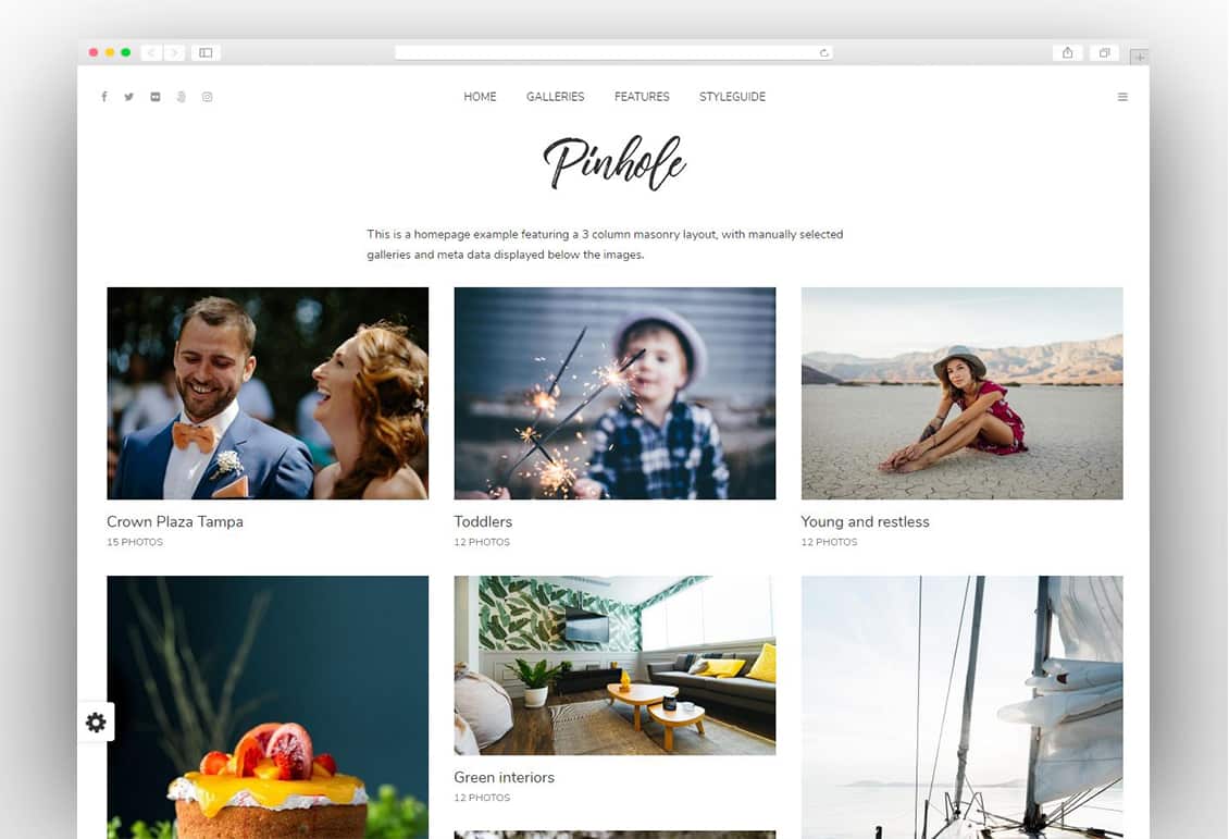 Pinhole - Photography Portfolio & Gallery Theme for WordPress