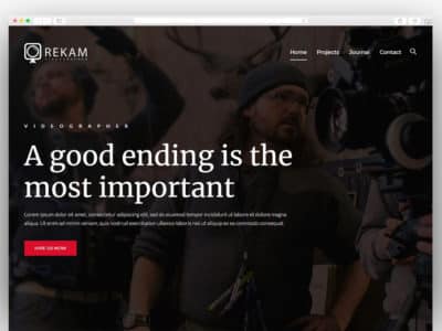 Rekam | A Modern Videographer WordPress Theme