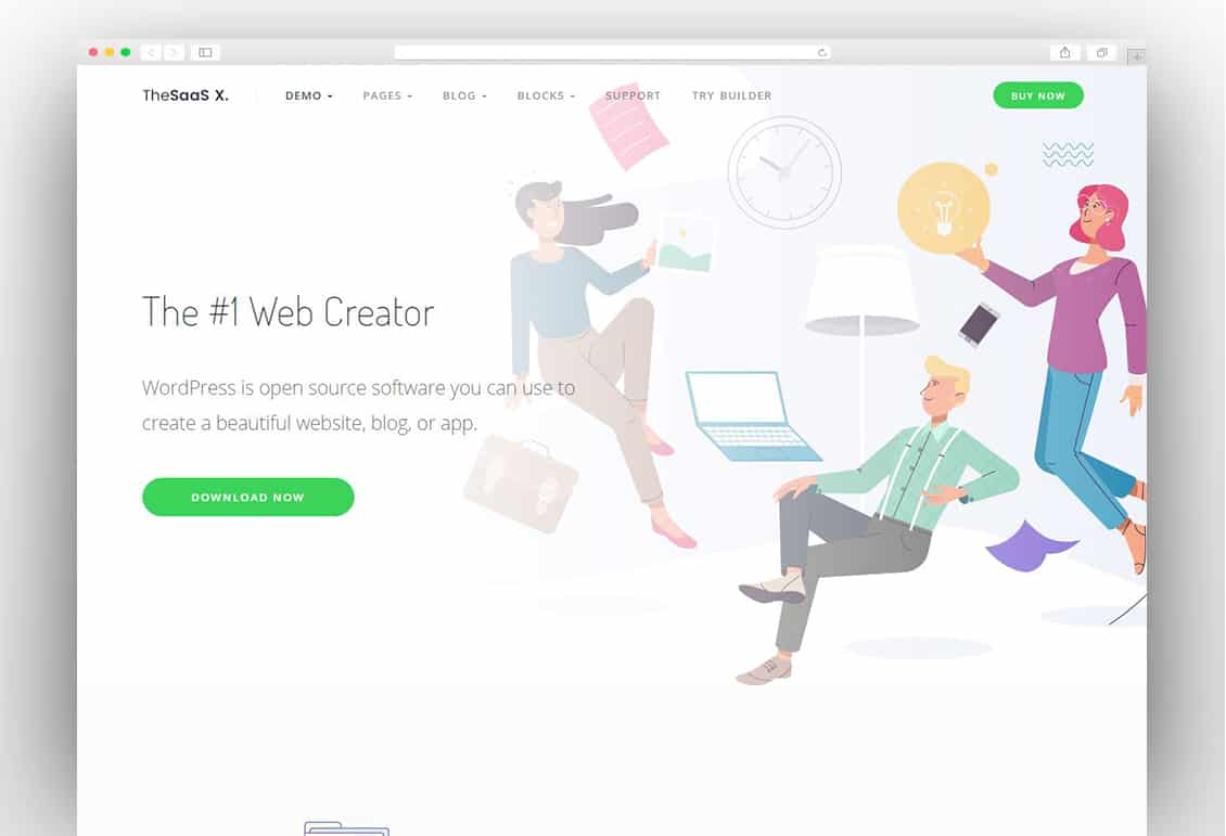 TheSaaS X - Responsive SaaS, Startup & Business WordPress Theme