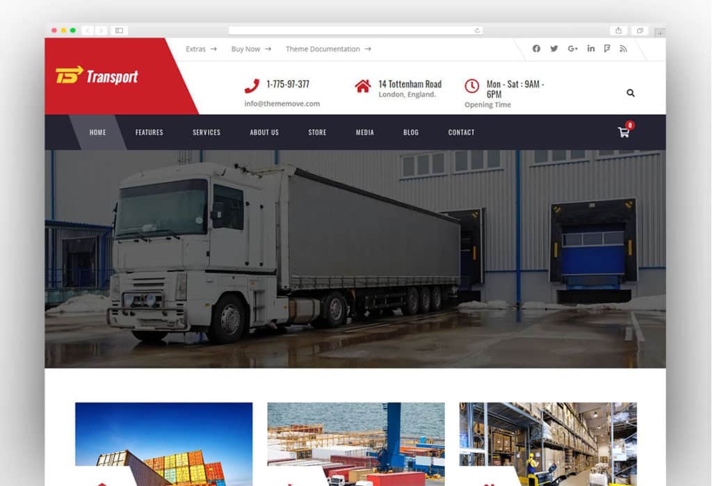 Transport - Logistic & Warehouse WordPress Theme