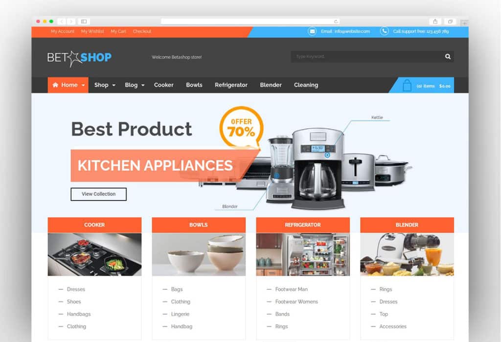 VG BetaShop - Kitchen Appliances WooCommerce Theme