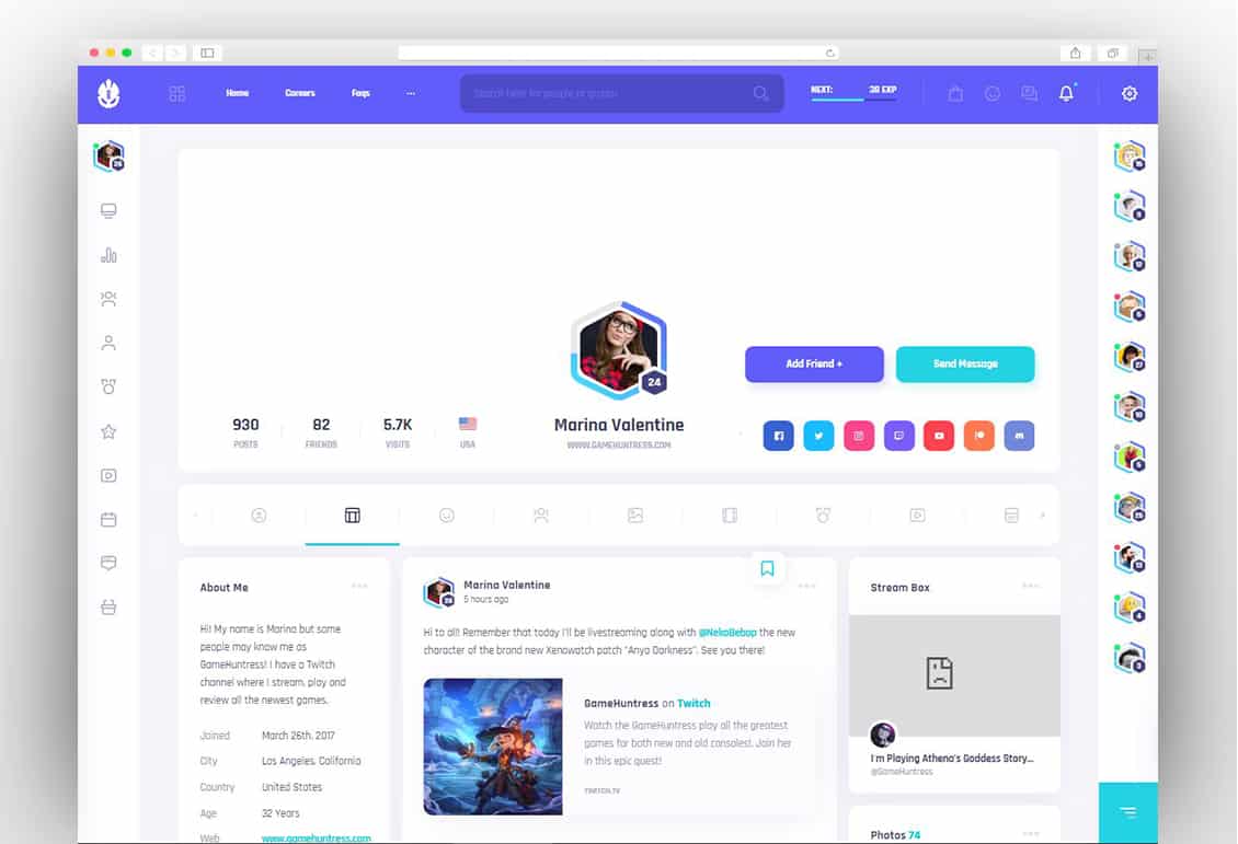 Vikinger - Social Community and Marketplace HTML Template