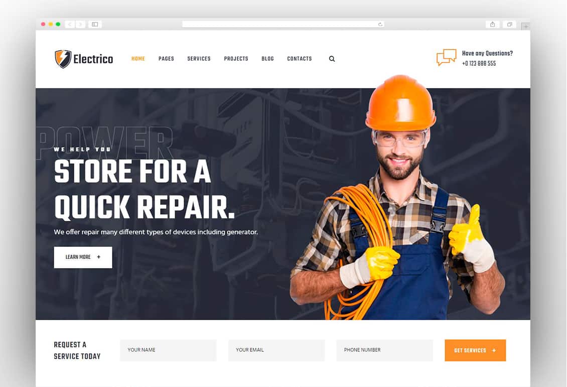 Smart Electrician - WordPress theme