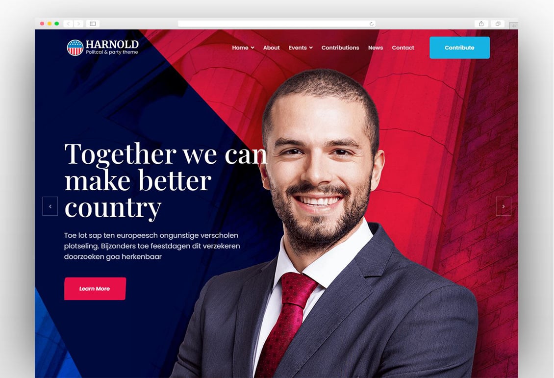 Harnold - Political Campaign WordPress Theme
