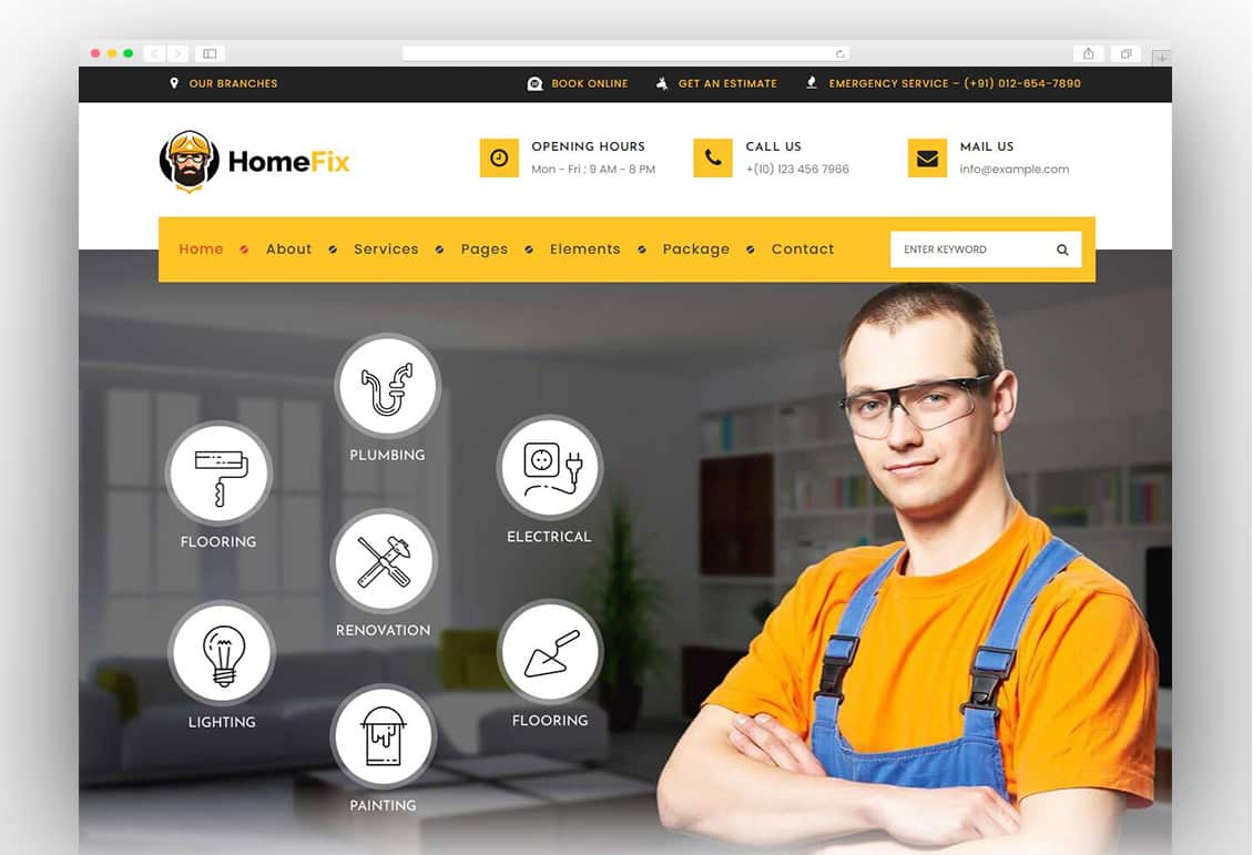 HomeFix - Plumber, Handyman Maintenance Theme
