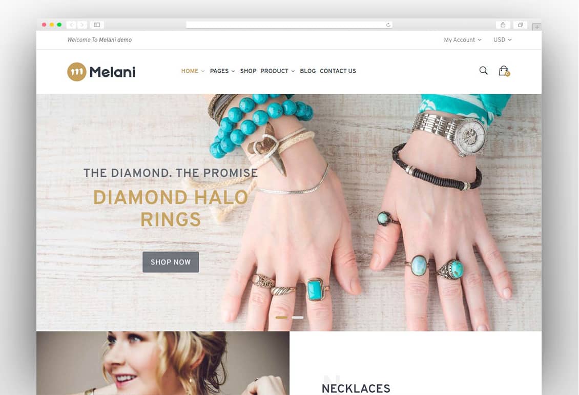 Melani - Cosmetic & Jewelry shopify theme