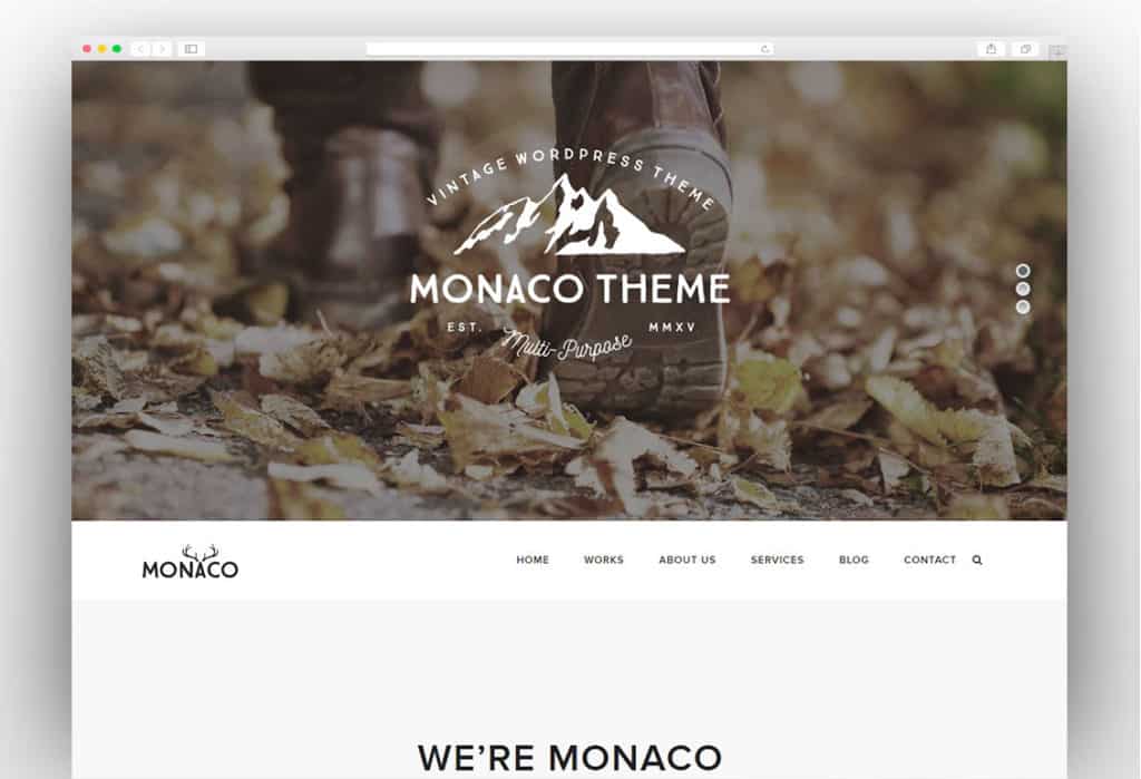 Monaco – Vintage Multi-Concept WordPress Theme