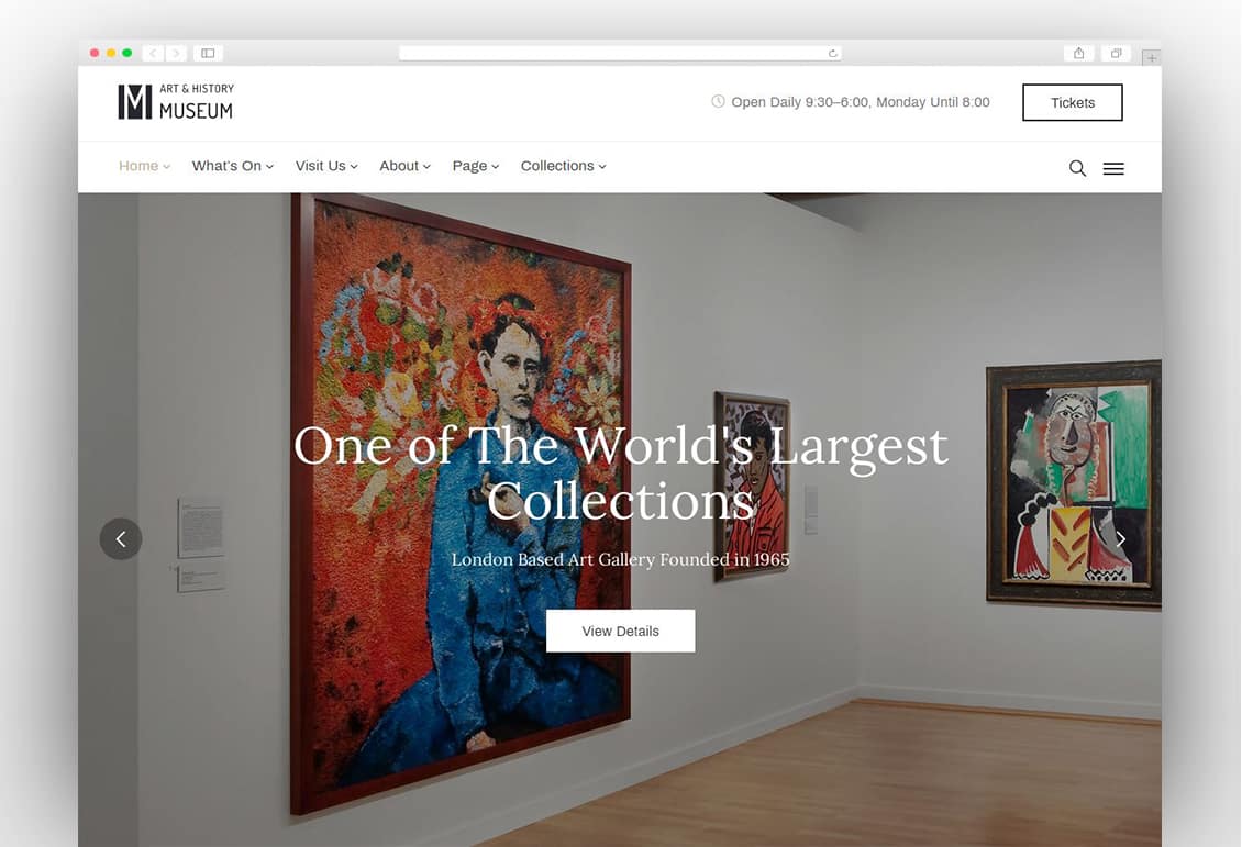 Muzze - Museum Art Gallery Exhibition WordPress Theme