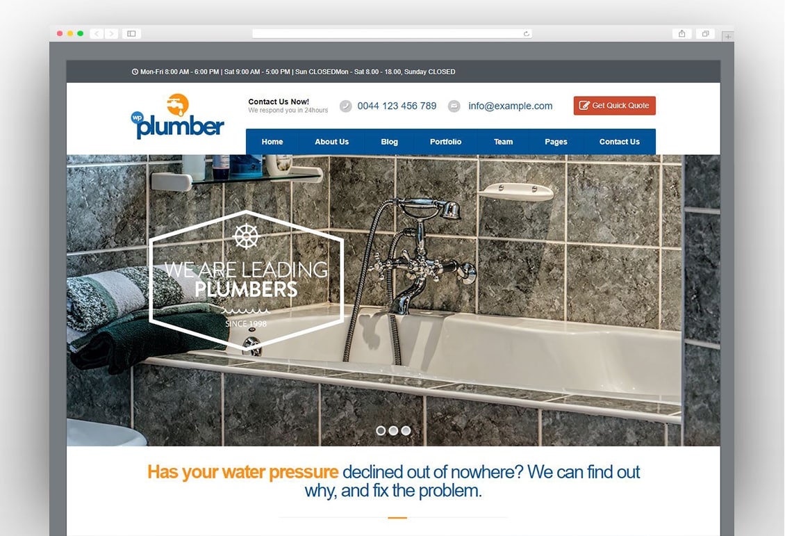 Plumber | Building & Construction Business Theme