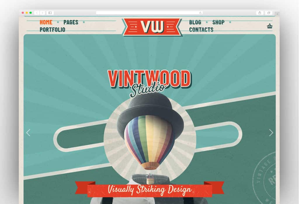 VintWood - a Vintage, Retro WordPress Theme