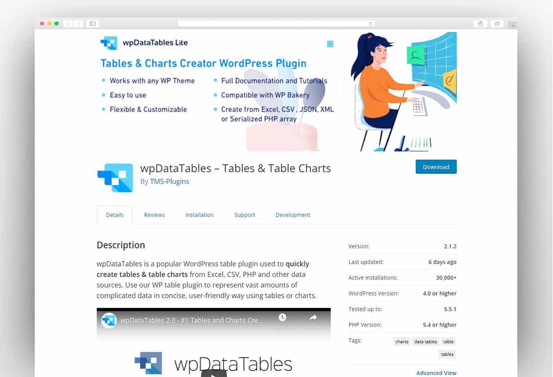 wpDataTables – Tables & Table Charts