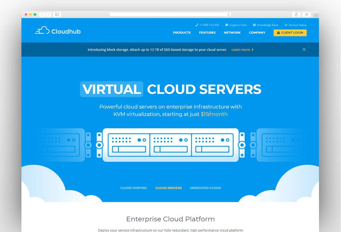 Cloudhub - Hosting and Technology HTML Template