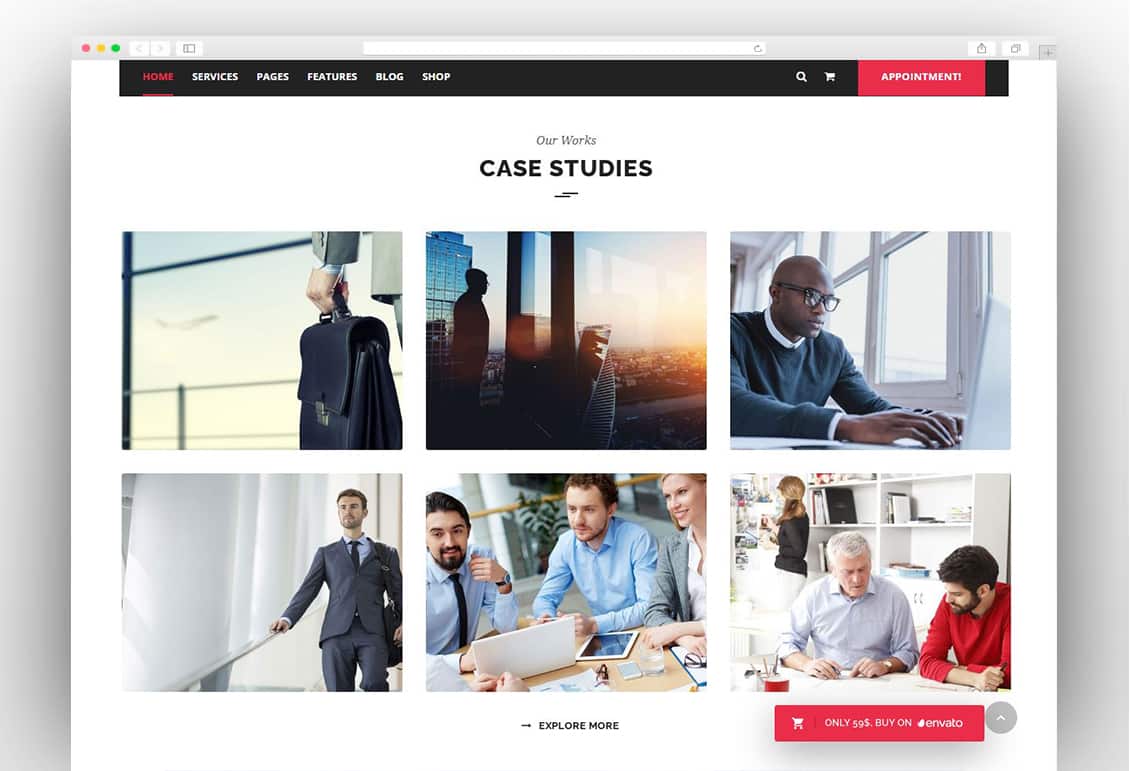 Experts - Business Professional Theme For Finance Firms