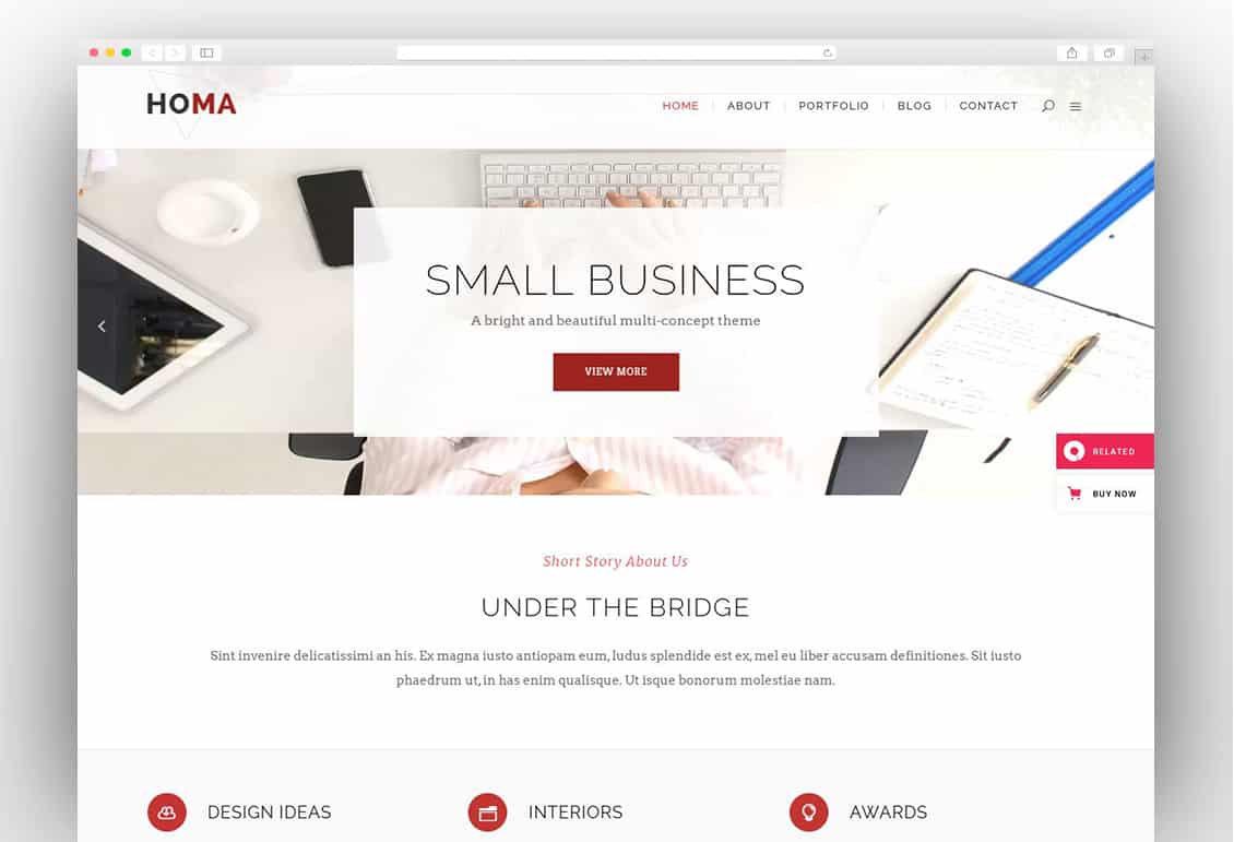 Homa - Elegant WordPress Theme