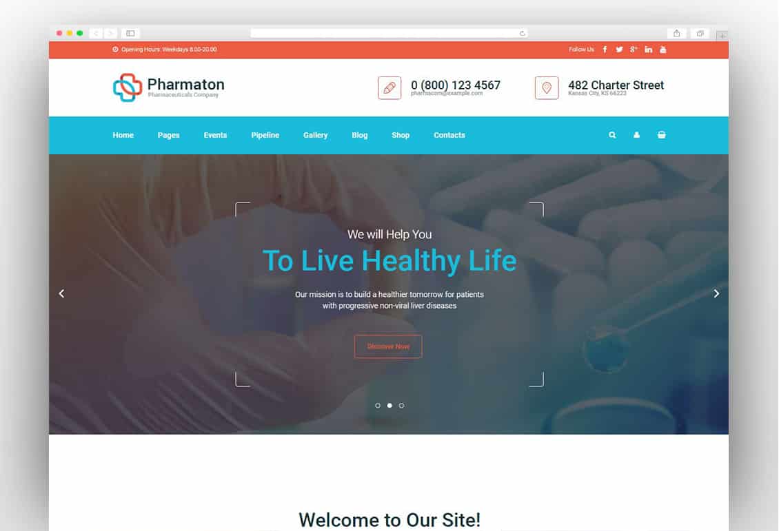 Pharmaton - Medical and Pharmacy WordPress Theme