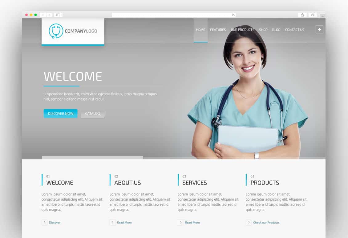 RT-Theme 20 | Medical, Health and Medical Product Catalog