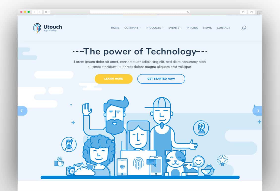 Utouch - Multi-Purpose Business and Digital Technology HTML Template