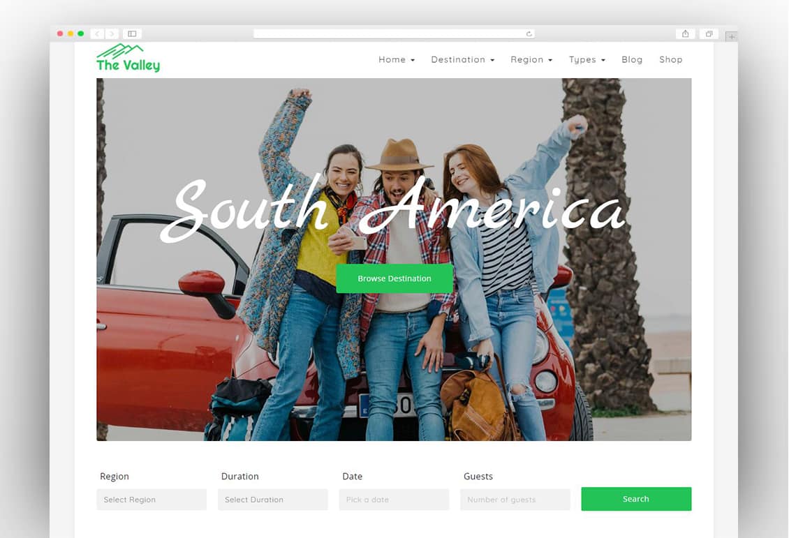 Valley - Tour & Travel Agency WordPress Theme