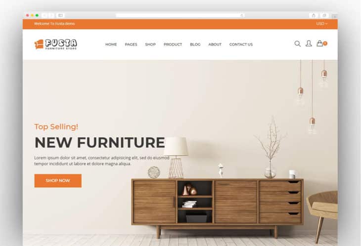 Fusta - Furniture Shopify Theme