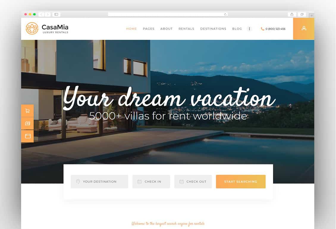 CasaMia | Property Rental Real Estate WordPress Theme